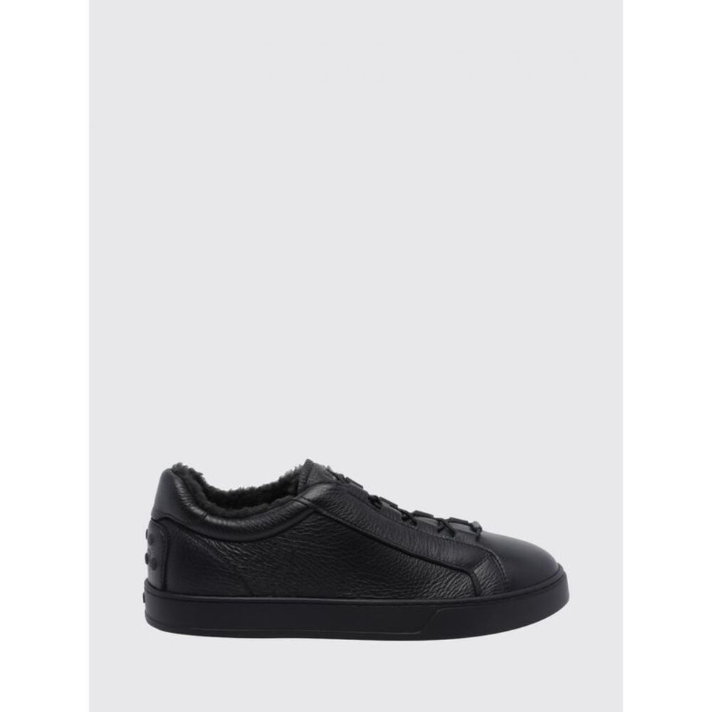 Tod's Men Lambskin Leather Slip-On Sneakers Tod's With Shearling And Gommini
